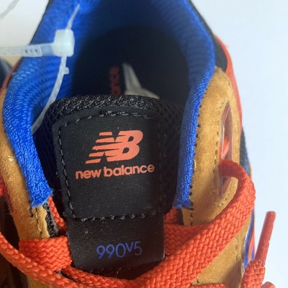 New Balance 990V5 Brown Orange Blue Men’s/Youth 4 - Picture 4 of 8